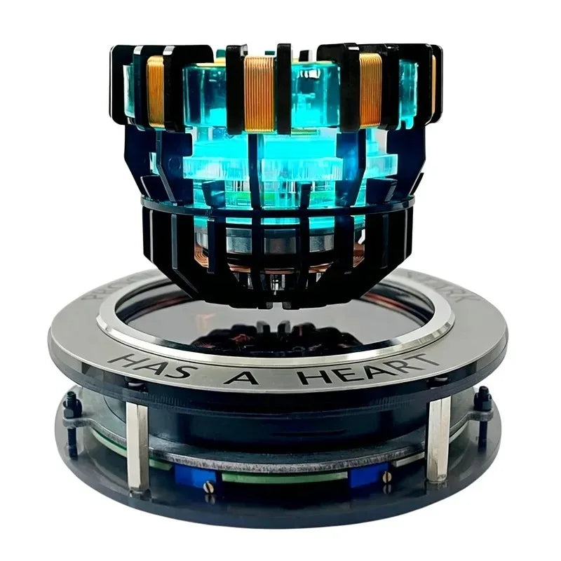 Arc Reactor Floating Reactor Module Levitating 1:1 Scale with LED Lights Simulating Movement Levitation Display Rack Unique Gift