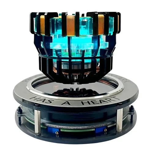 Arc Reactor Floating Reactor Module Levitating 1:1 Scale with LED Lights Simulating Movement Levitation Display Rack Unique Gift